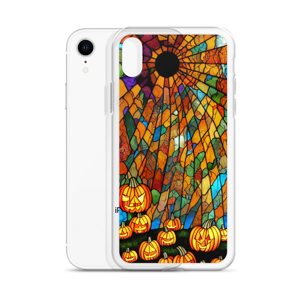 iPhone Case - Halloween Stained Glass Jack-o-Lanterns
