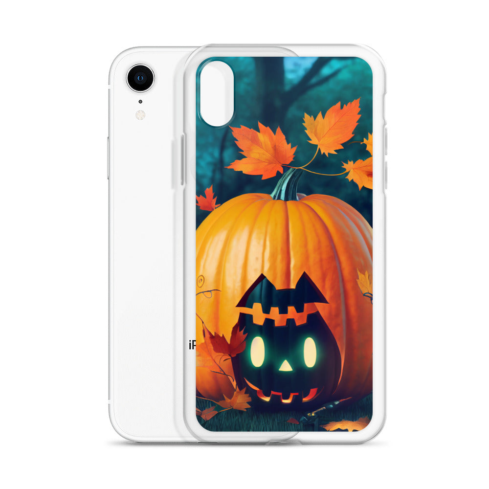 iPhone Case - Halloween Black Cat Jack-o-Lantern