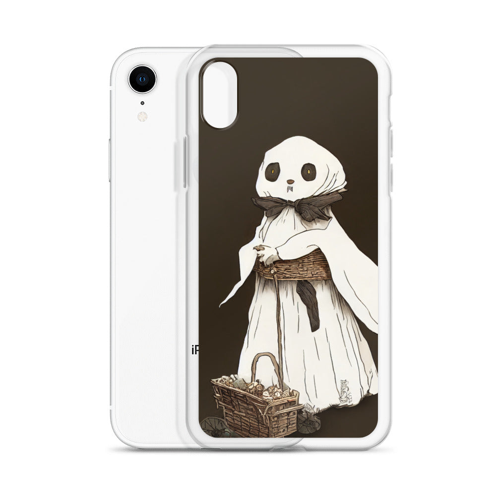 iPhone Case - Halloween Vintage Ghost and a Basket