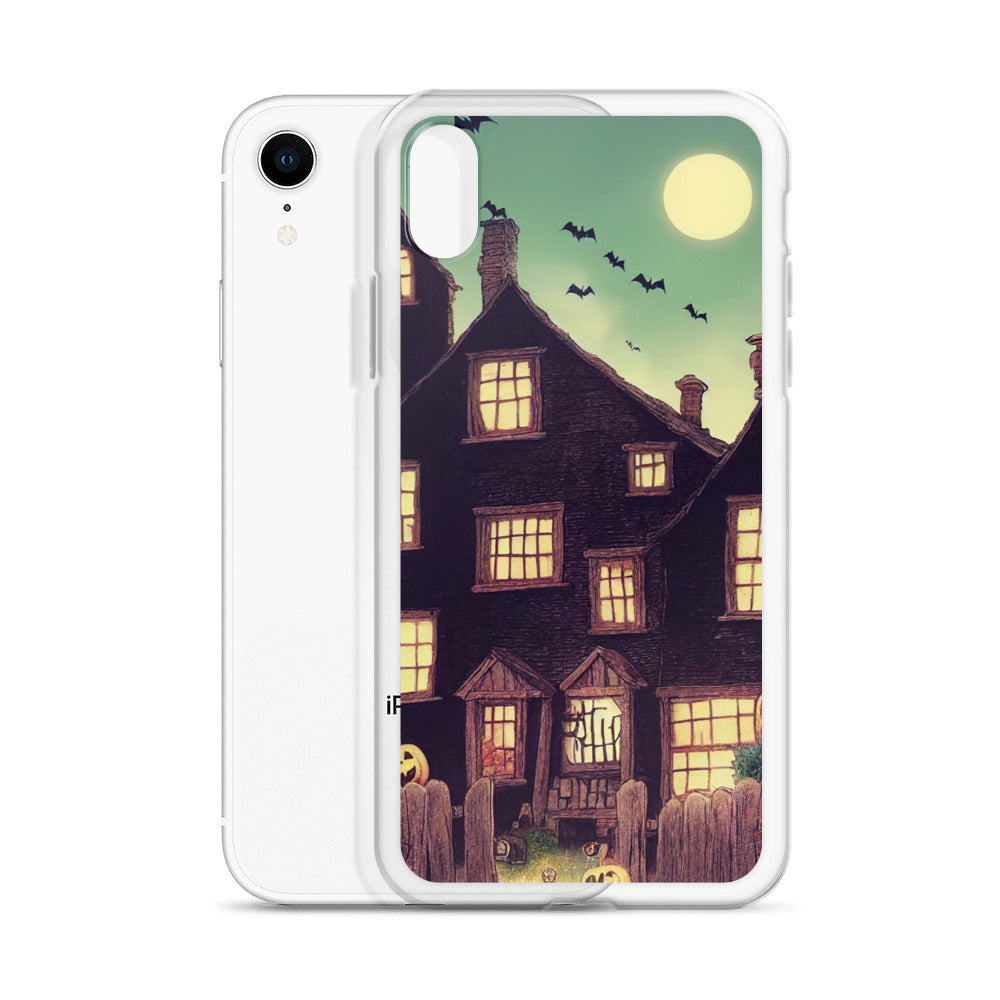iPhone Case - Bats over Halloween House