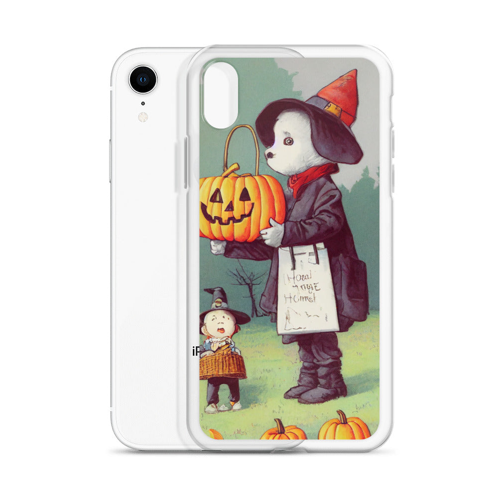 iPhone Case - Halloween Vintage Puppy Trick-or-Treat