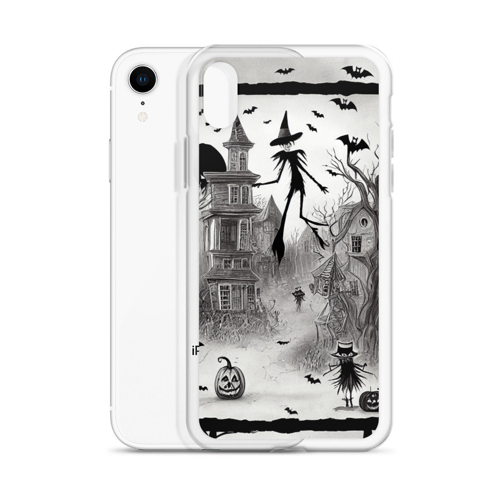 iPhone Case - Halloween is Here in Black and White