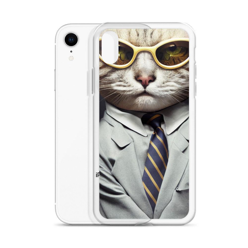 iPhone Case - Business Cat Boss in Glasses