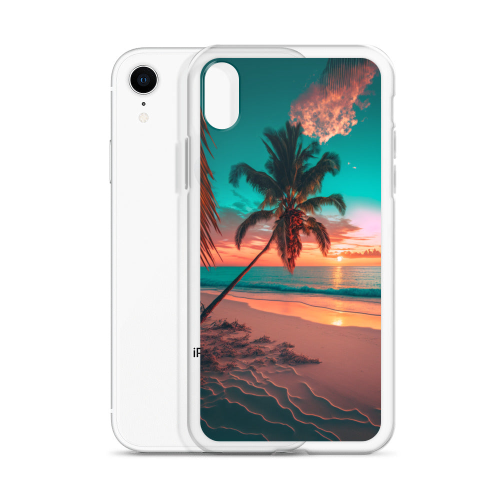 iPhone Case - Beach Life - Palm Tree at Sunset