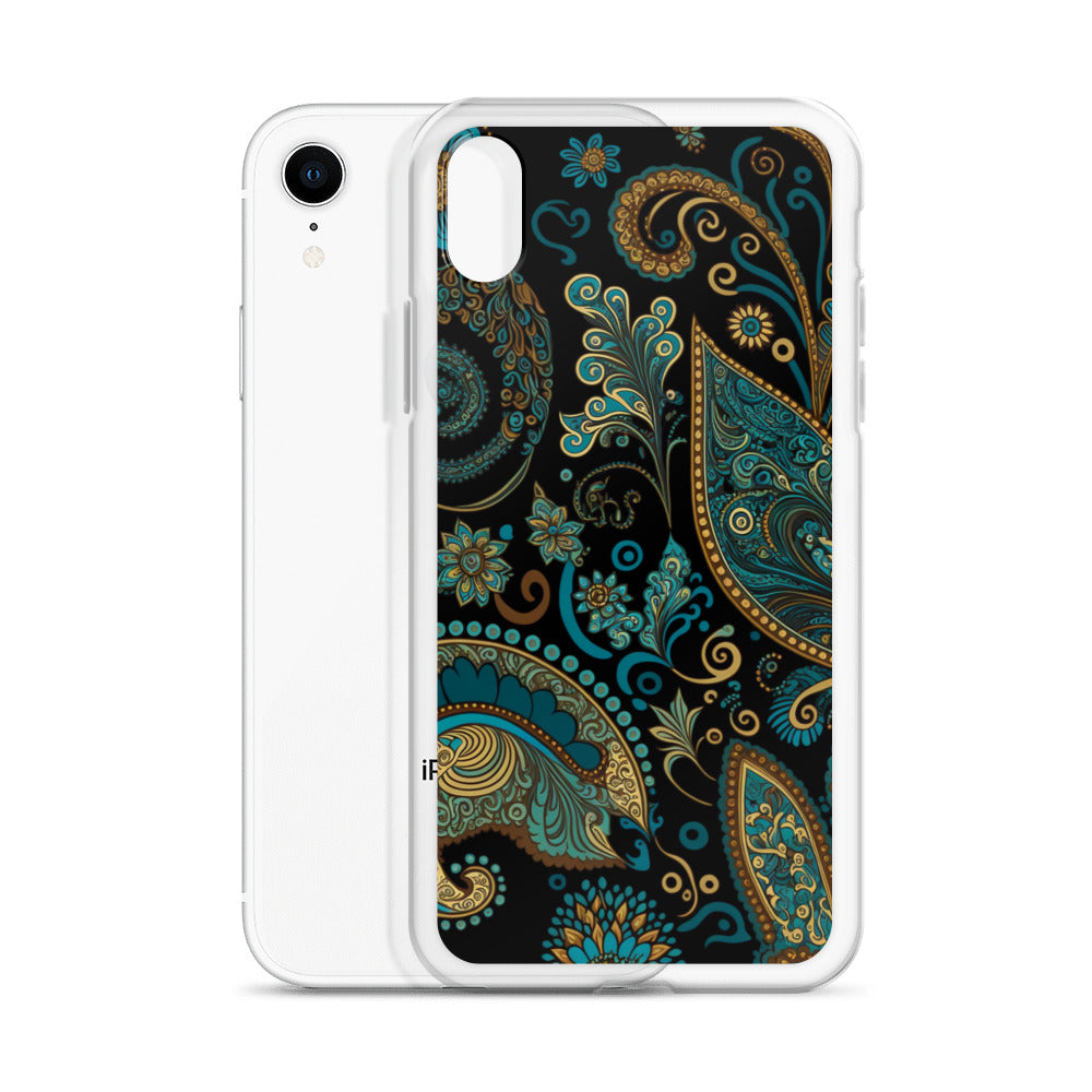 iPhone Case - Turquoise Paisley