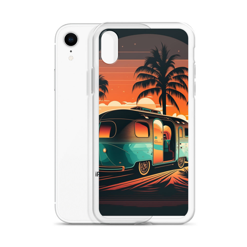 iPhone Case - Turquoise Camper at Beach Sunset