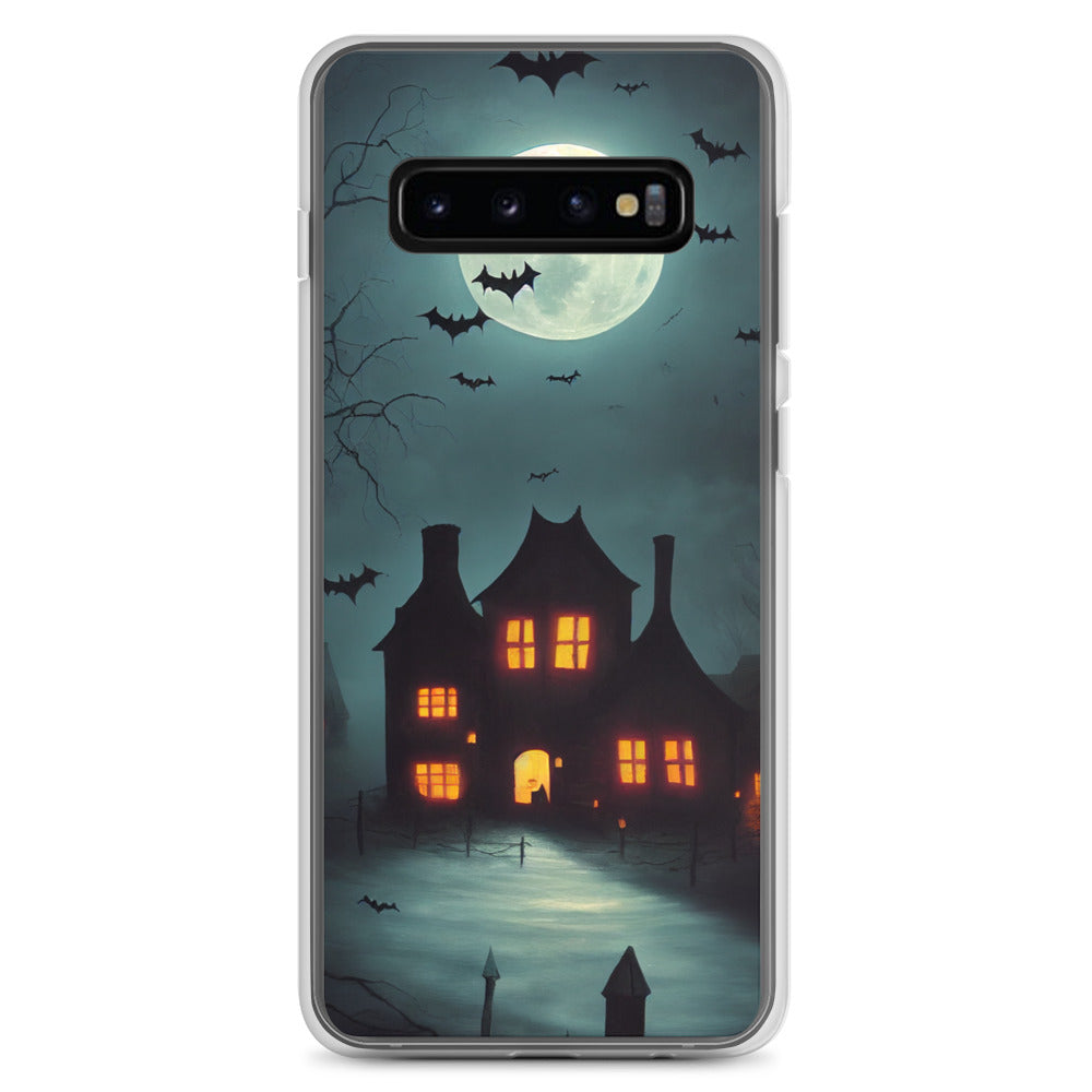 Samsung Case - Halloween Spooky House Under the Moon