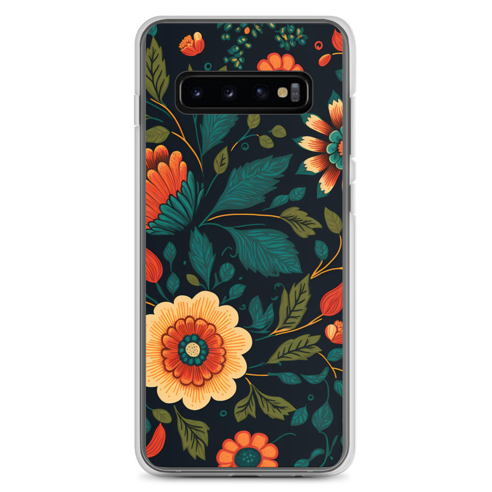 Samsung Case - Orange Florals