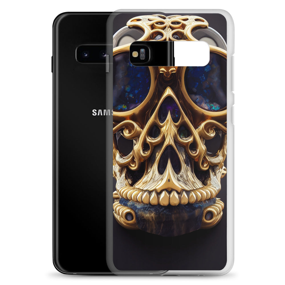 Samsung Case - Agate and Golden Skull