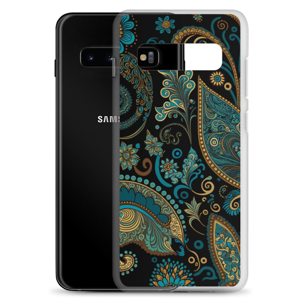 Samsung Case - Turquoise Paisley