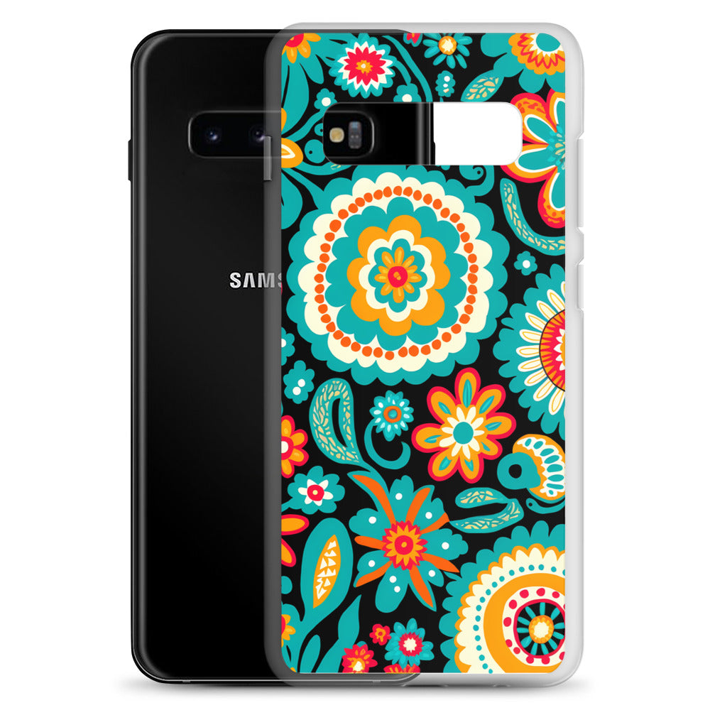 Samsung Case - Turquoise Floral