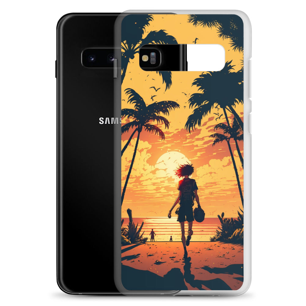 Samsung Case - Sunset Beachgoer