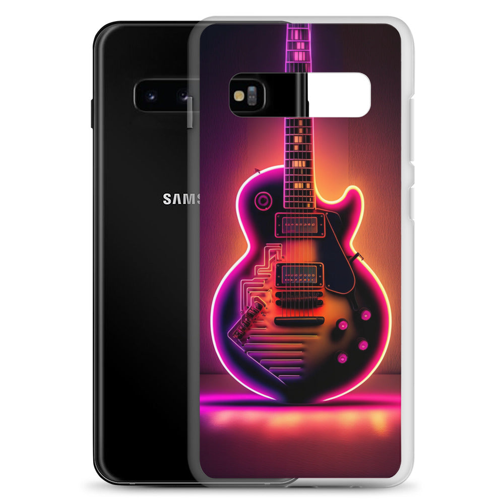 Samsung Case - Synthwave Electric Guitar