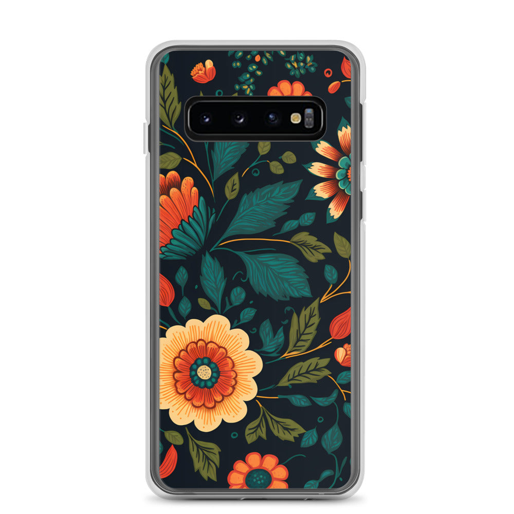 Samsung Case - Orange Florals