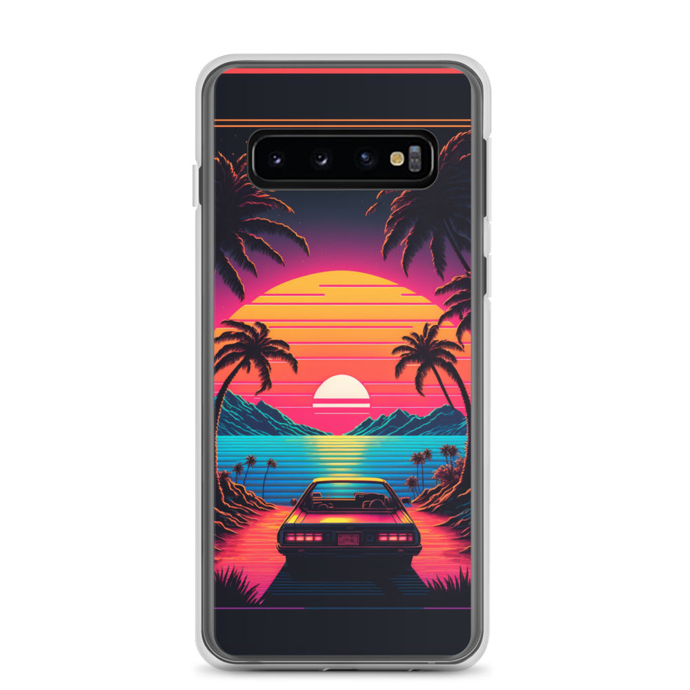 Samsung Case - Synthwave Ocean Sunset