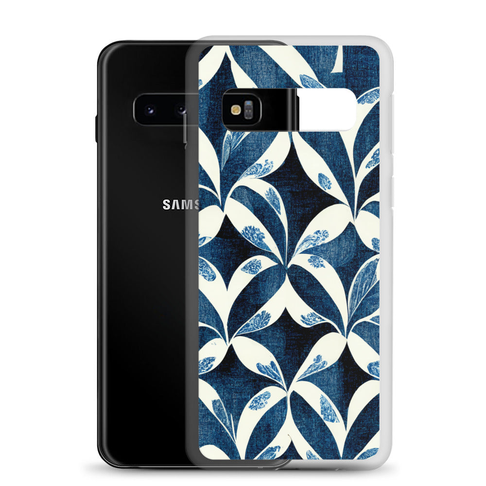 Samsung Case - Blue Leaf