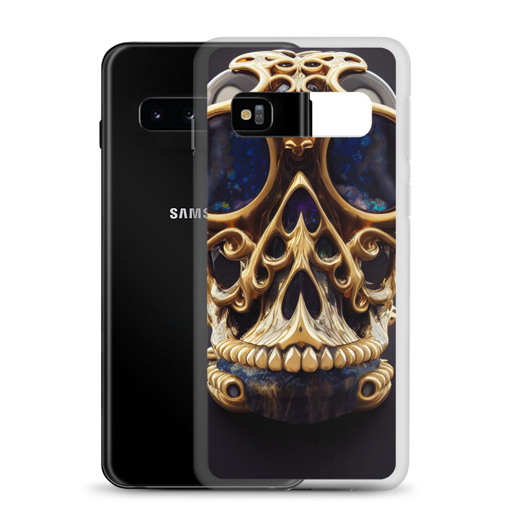 Samsung Case - Agate and Golden Skull