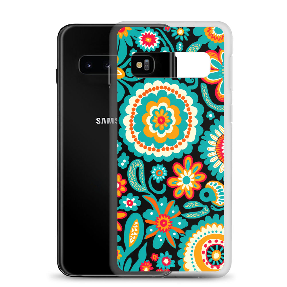 Samsung Case - Turquoise Floral
