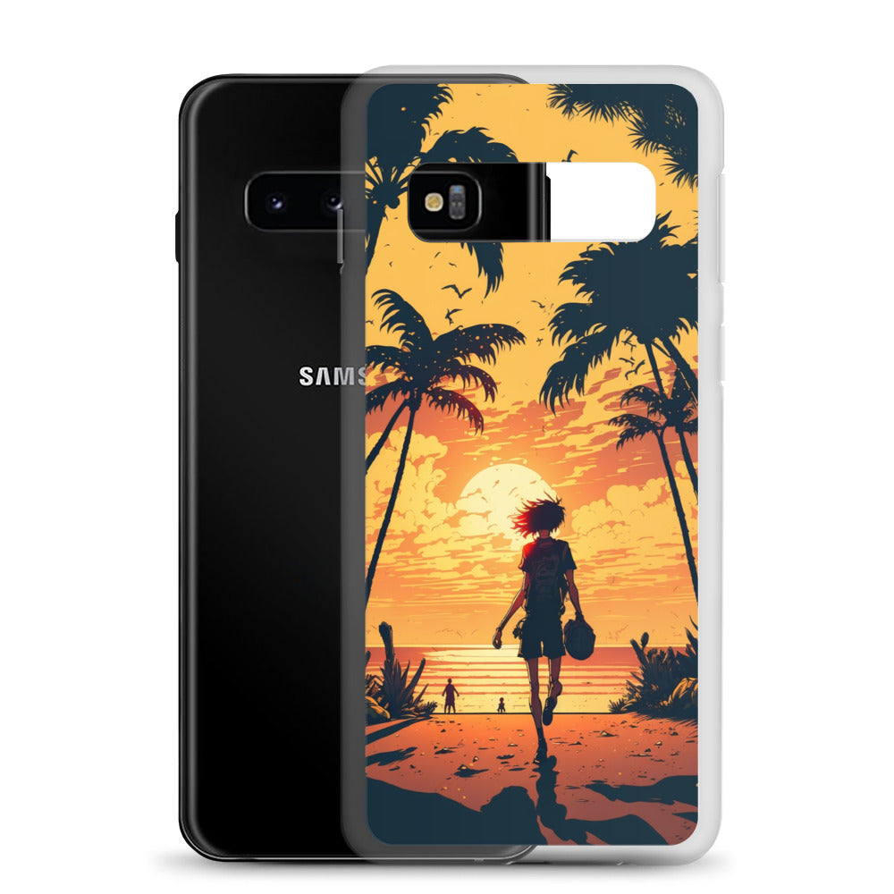Samsung Case - Sunset Beachgoer