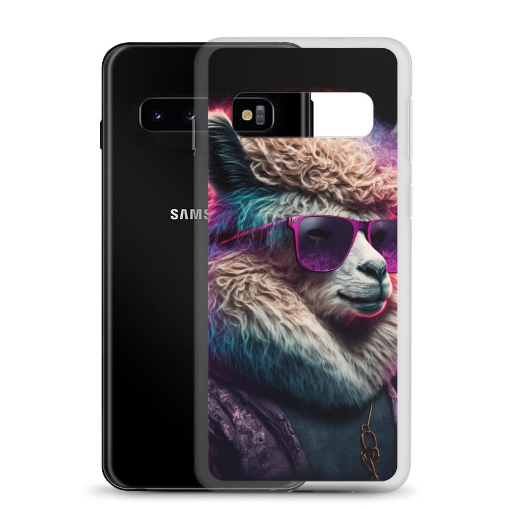Samsung Case - Synthwave Cool Llama