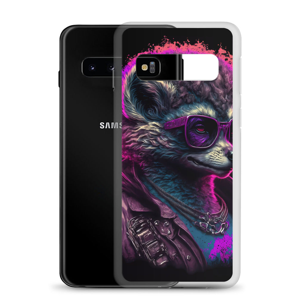 Samsung Case - Synthwave Leather Llama