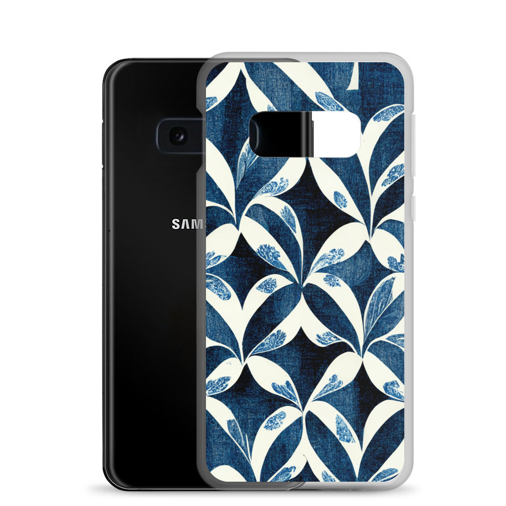 Samsung Case - Blue Leaf