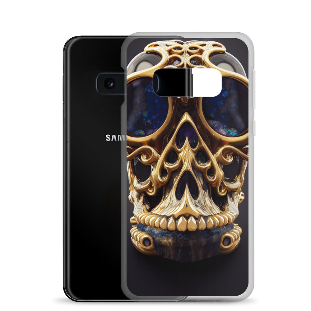 Samsung Case - Agate and Golden Skull