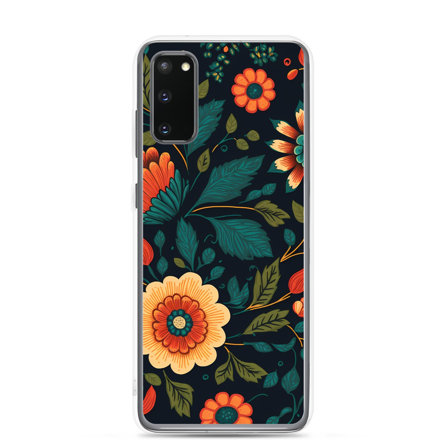 Samsung Case - Orange Florals