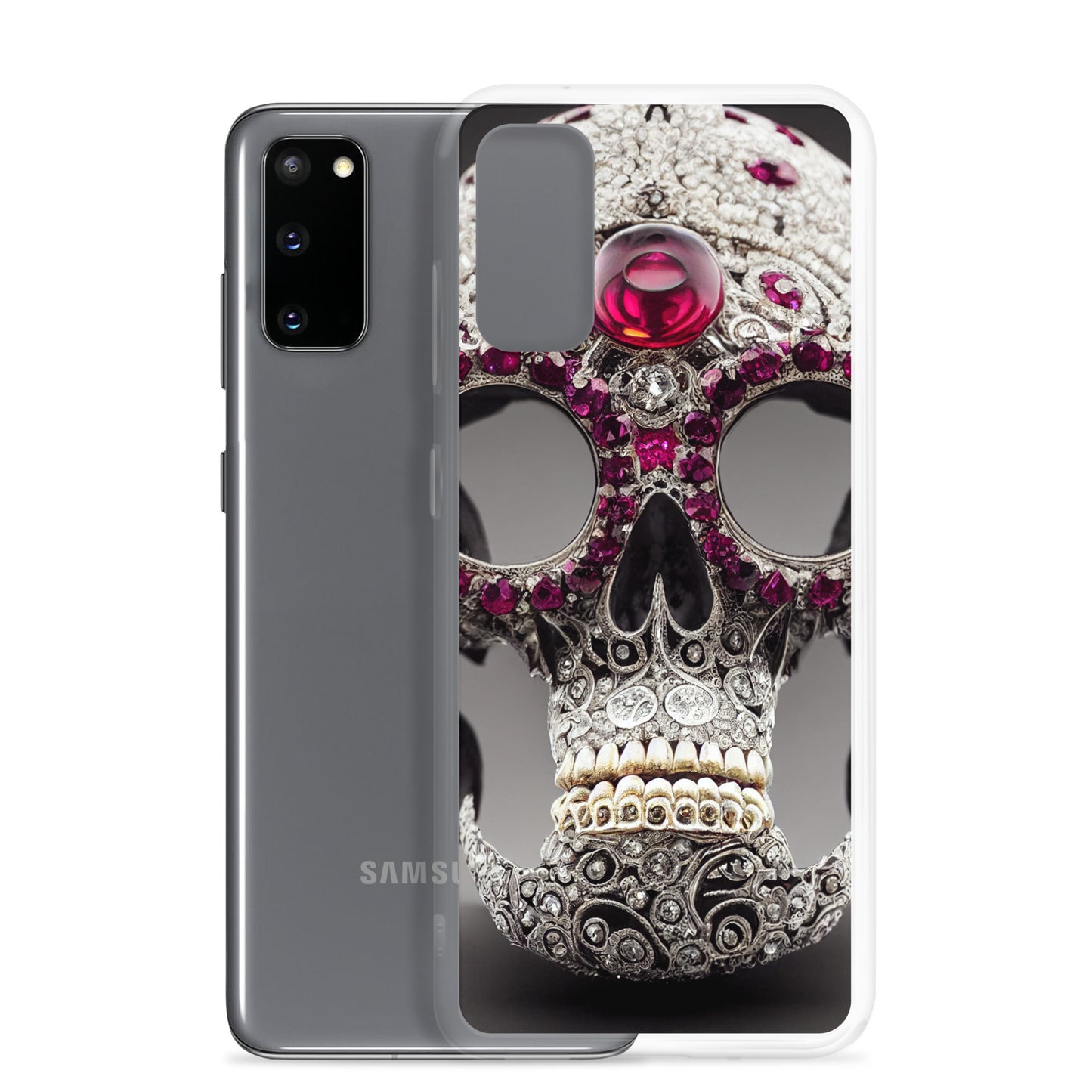 Samsung Case - Diamond Encrusted Skull