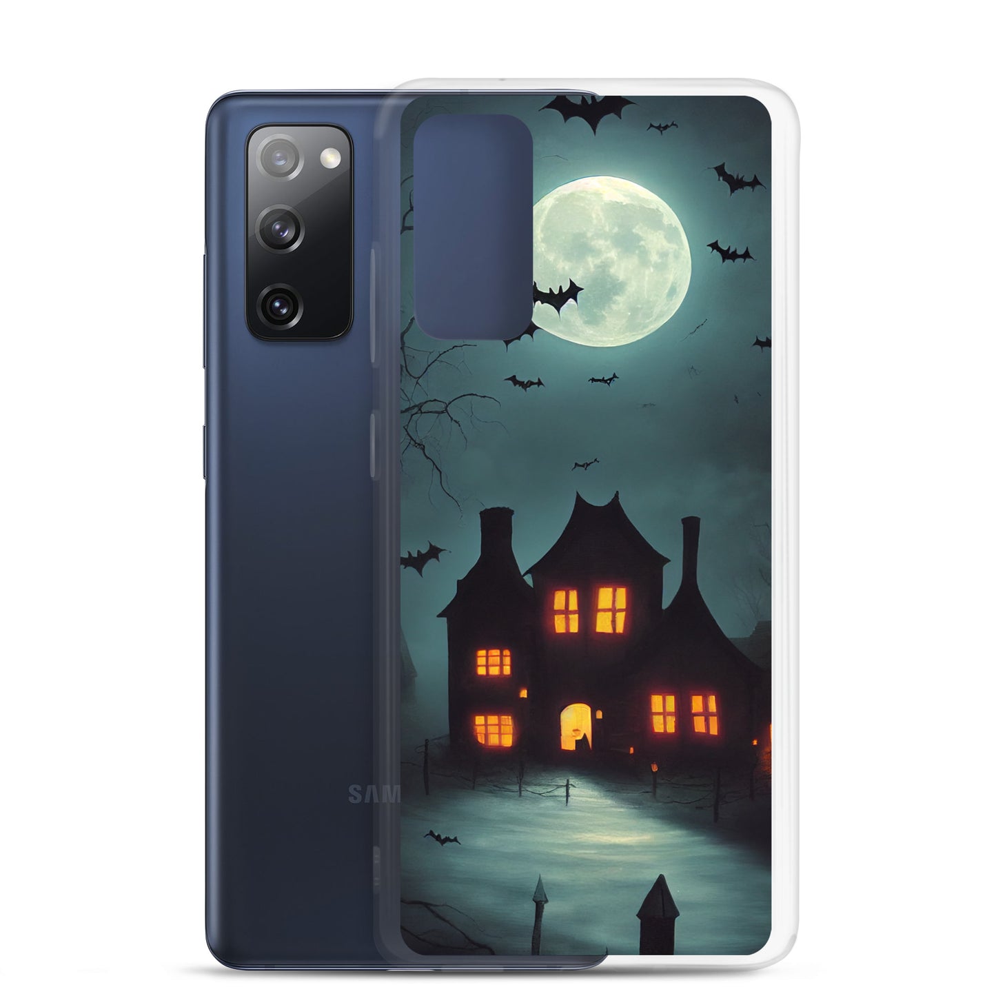 Samsung Case - Halloween Spooky House Under the Moon