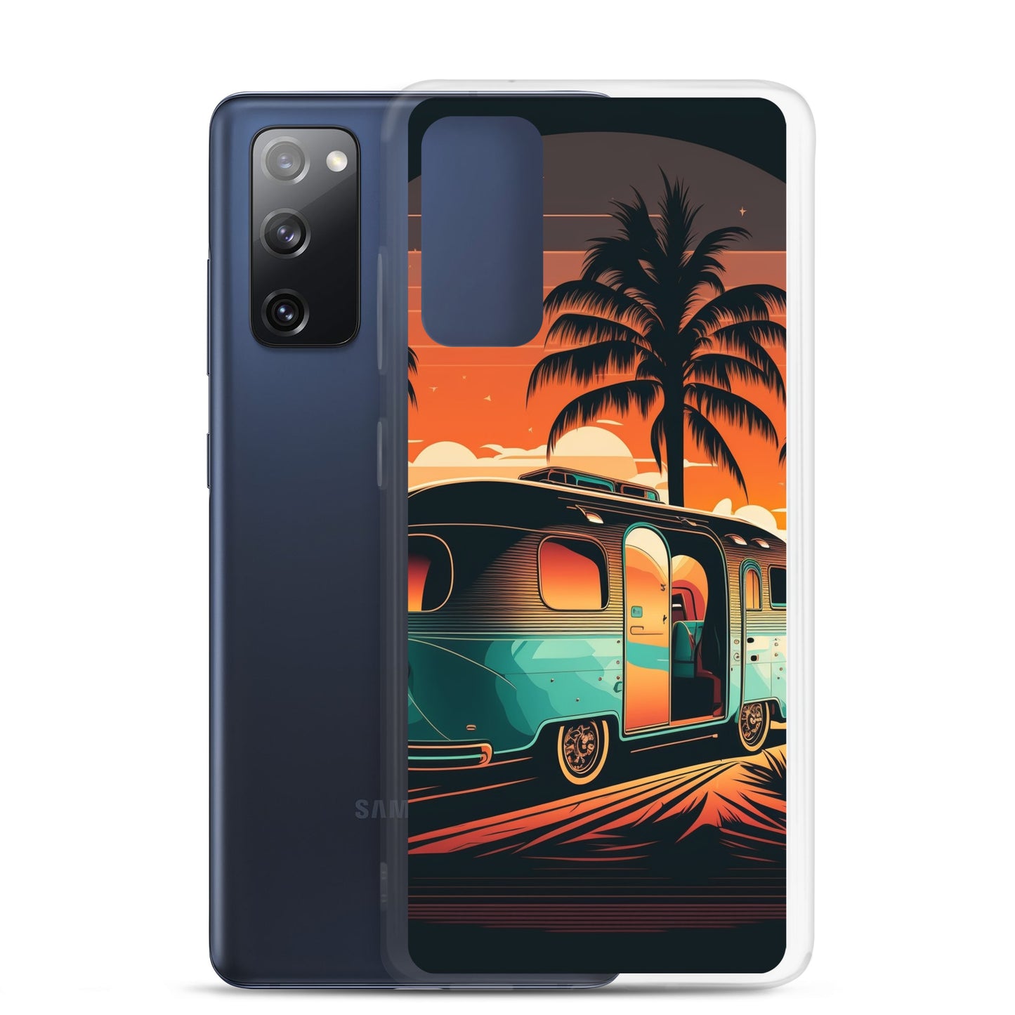 Samsung Case - Turquoise Camper at Beach Sunset