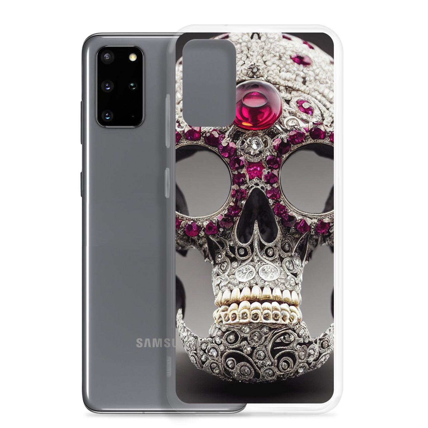 Samsung Case - Diamond Encrusted Skull