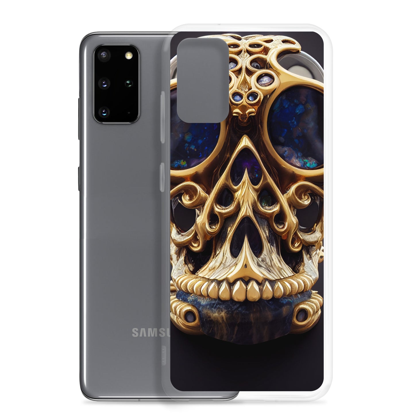 Samsung Case - Agate and Golden Skull