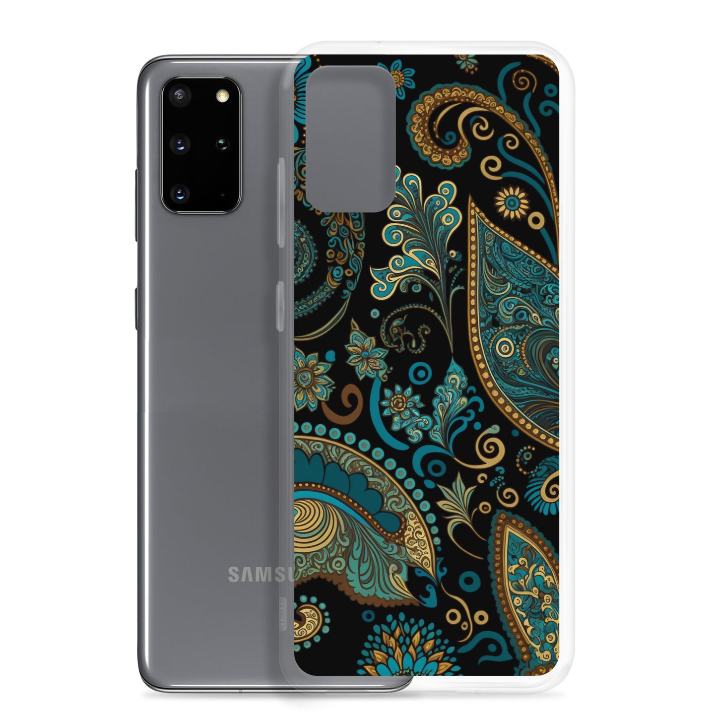 Samsung Case - Turquoise Paisley