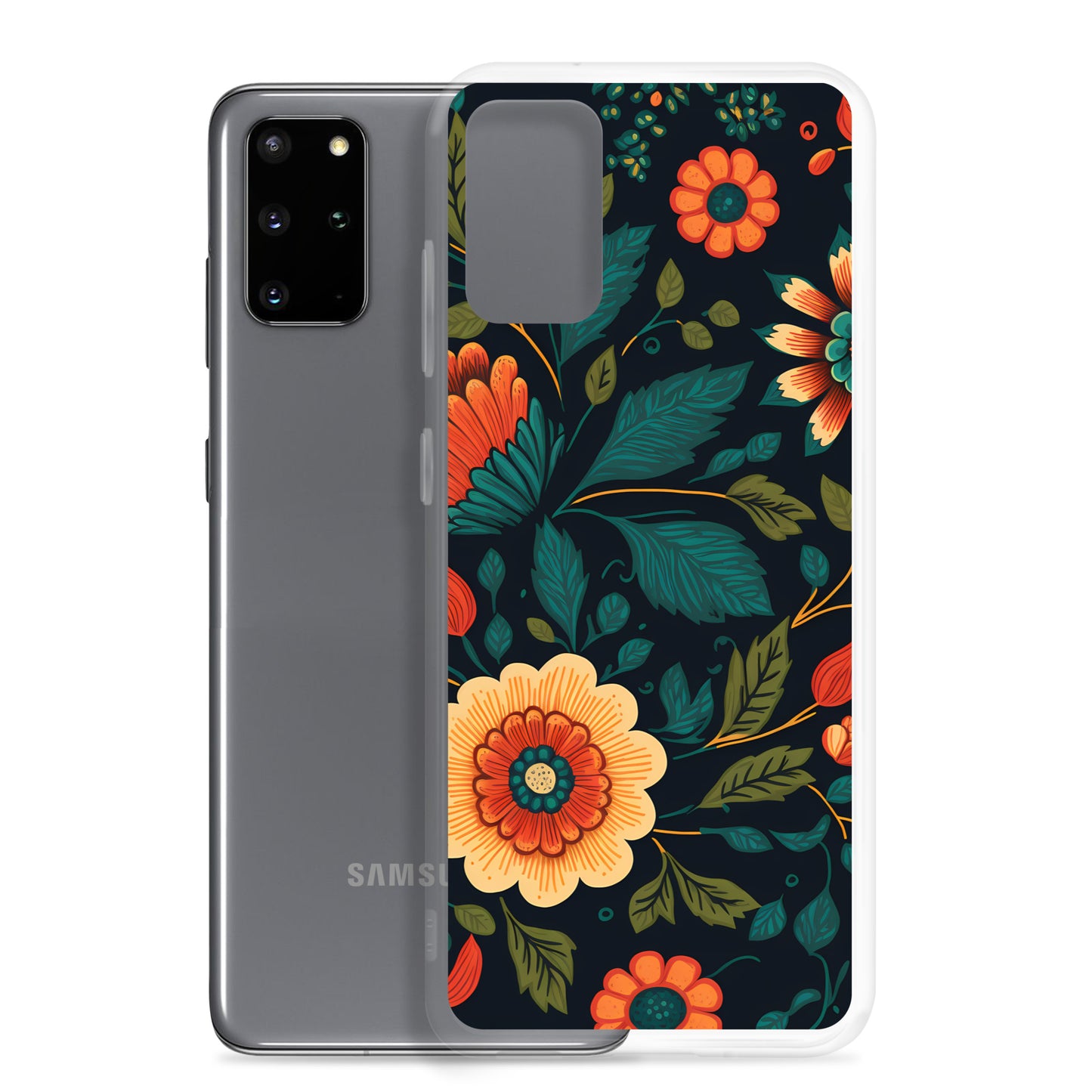 Samsung Case - Orange Florals