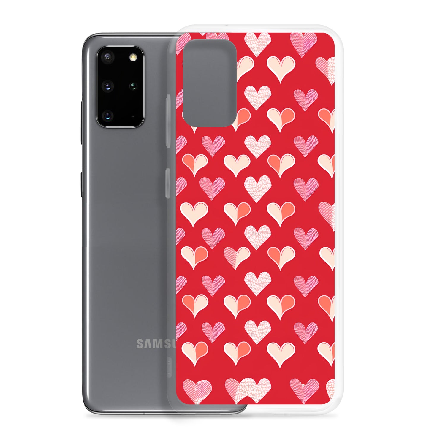 Samsung Case - Red and Pink Hearts