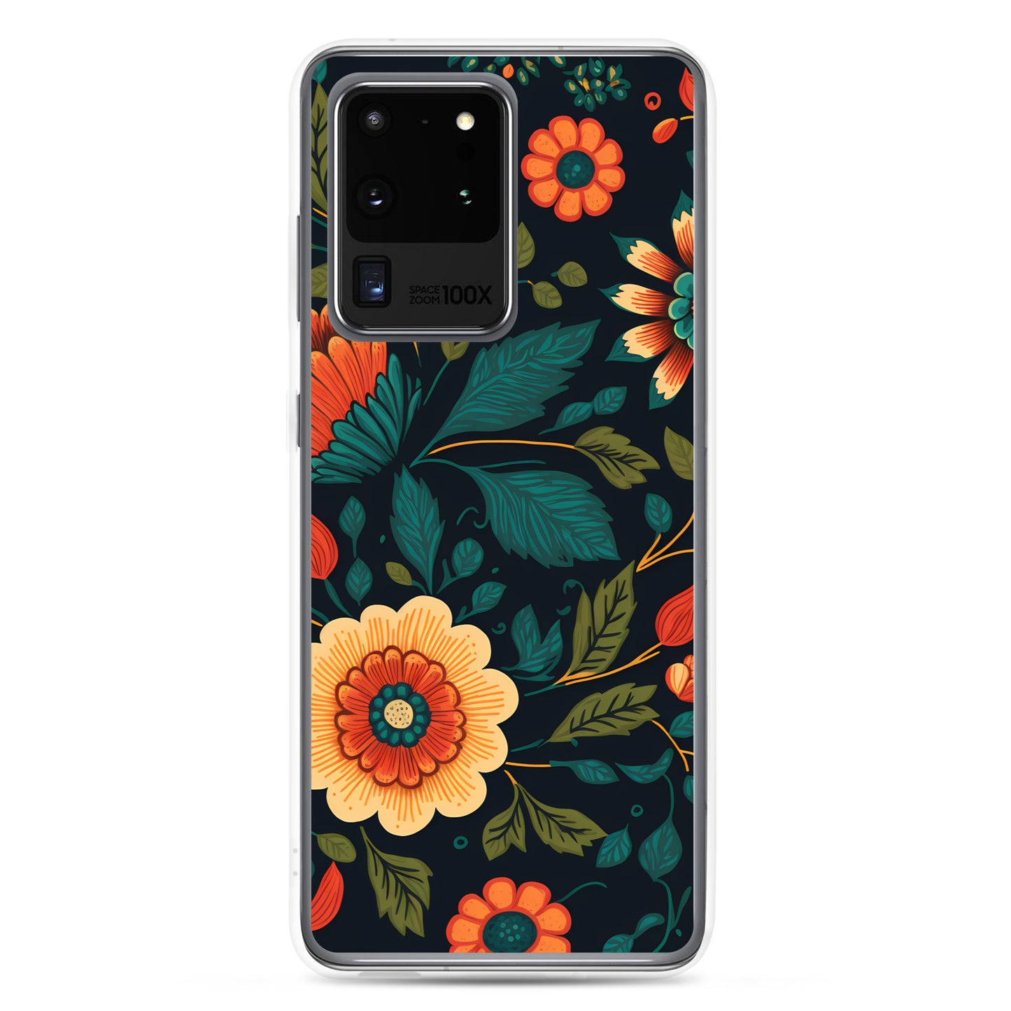 Samsung Case - Orange Florals