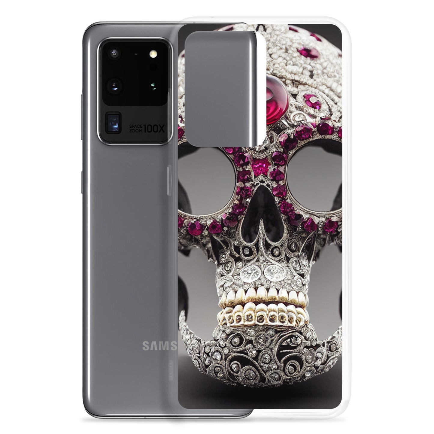 Samsung Case - Diamond Encrusted Skull