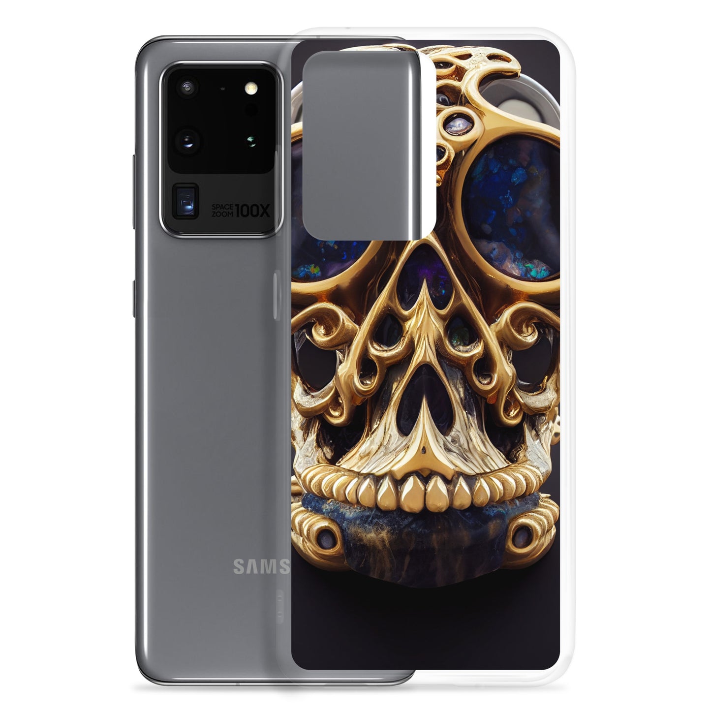 Samsung Case - Agate and Golden Skull