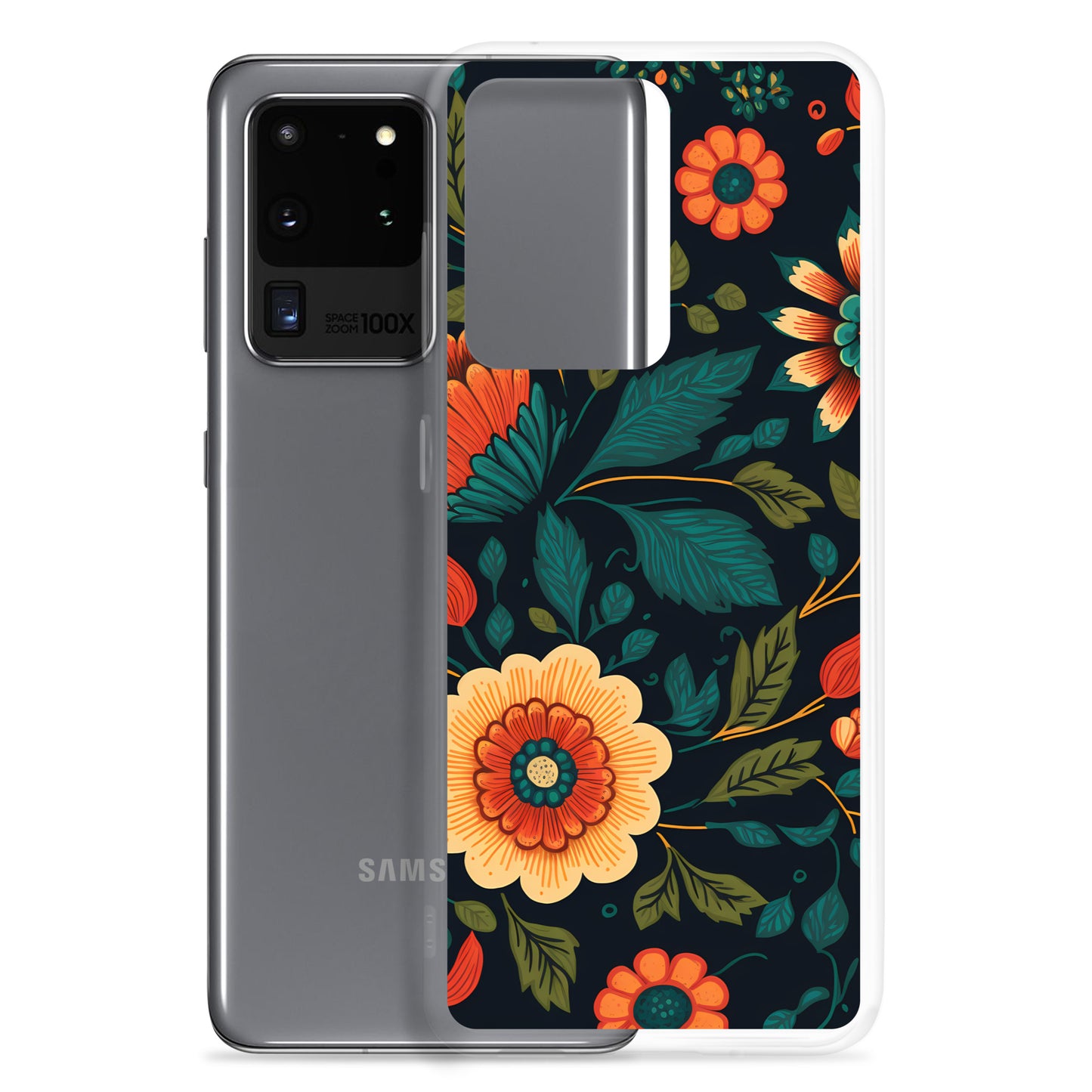 Samsung Case - Orange Florals
