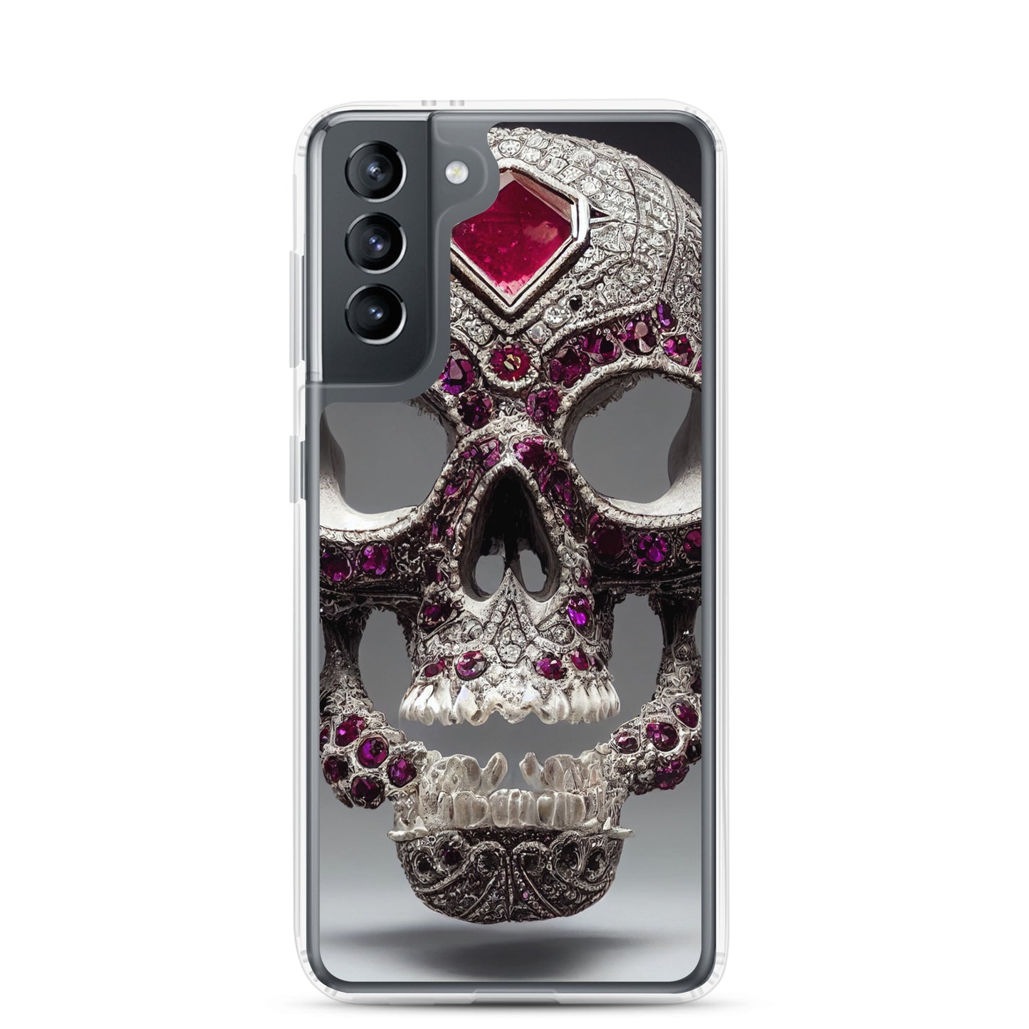 Samsung Case - Ornamental Ruby Skull