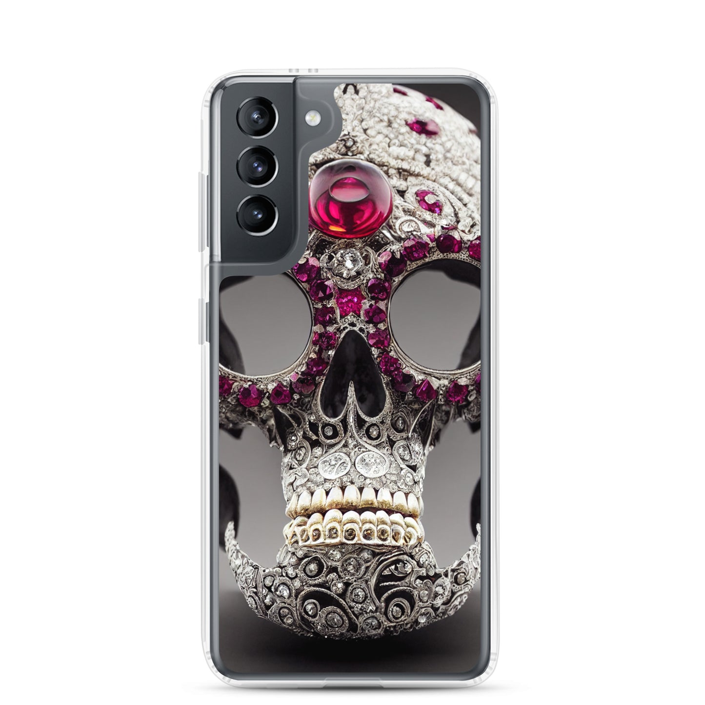 Samsung Case - Diamond Encrusted Skull