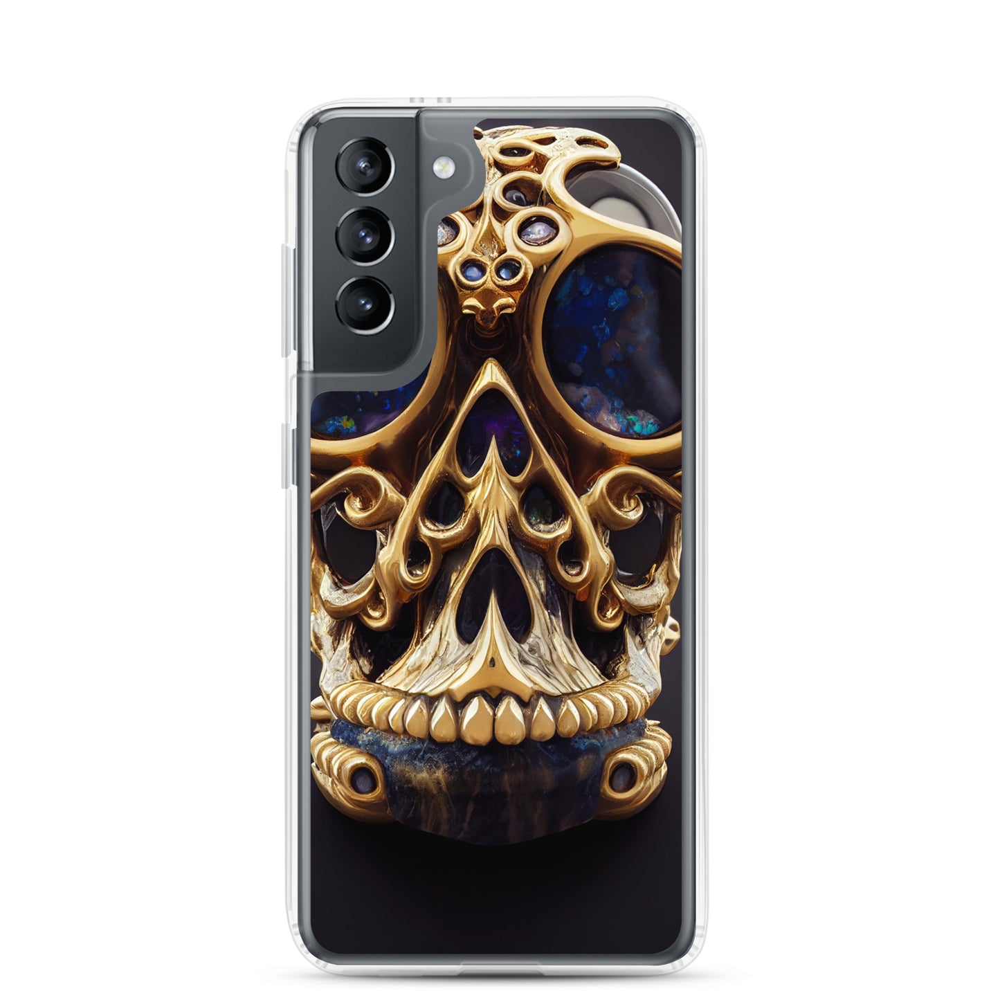 Samsung Case - Agate and Golden Skull