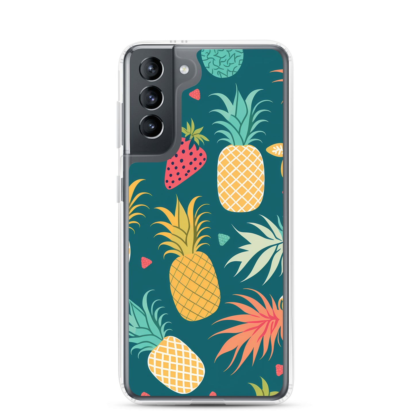 Samsung Case - Pineapples on Aqua