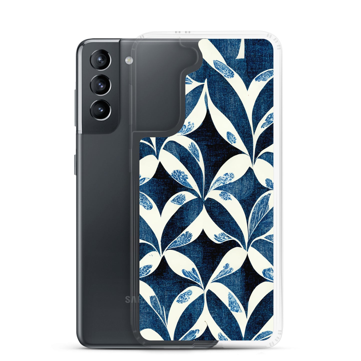 Samsung Case - Blue Leaf