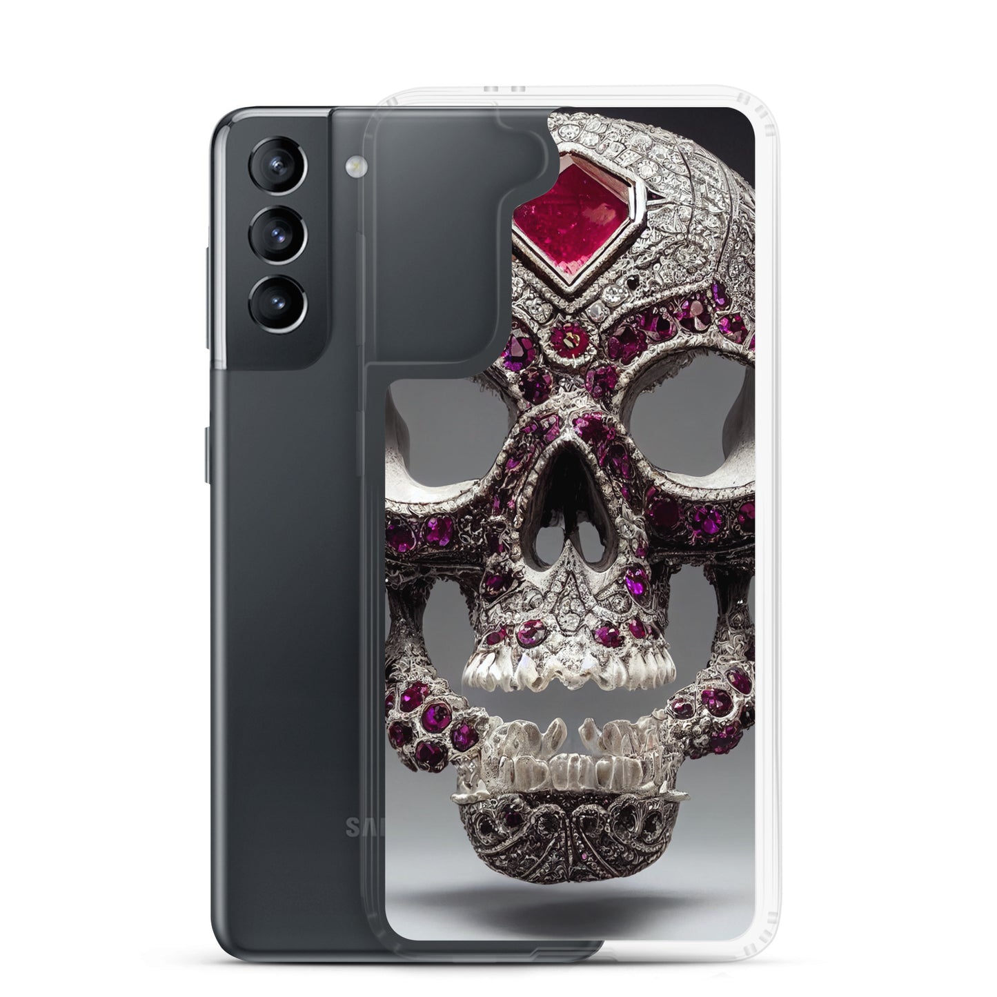 Samsung Case - Ornamental Ruby Skull