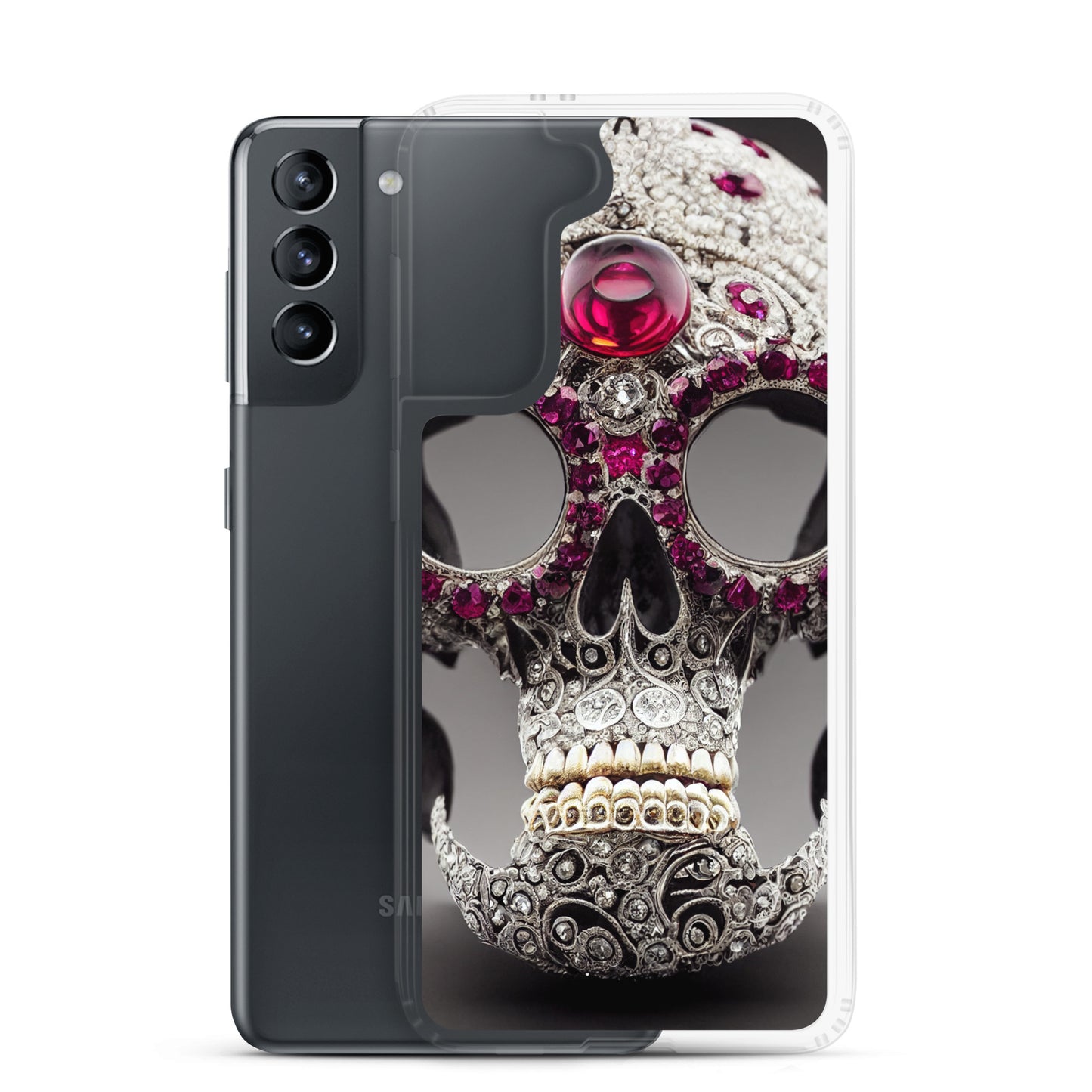Samsung Case - Diamond Encrusted Skull