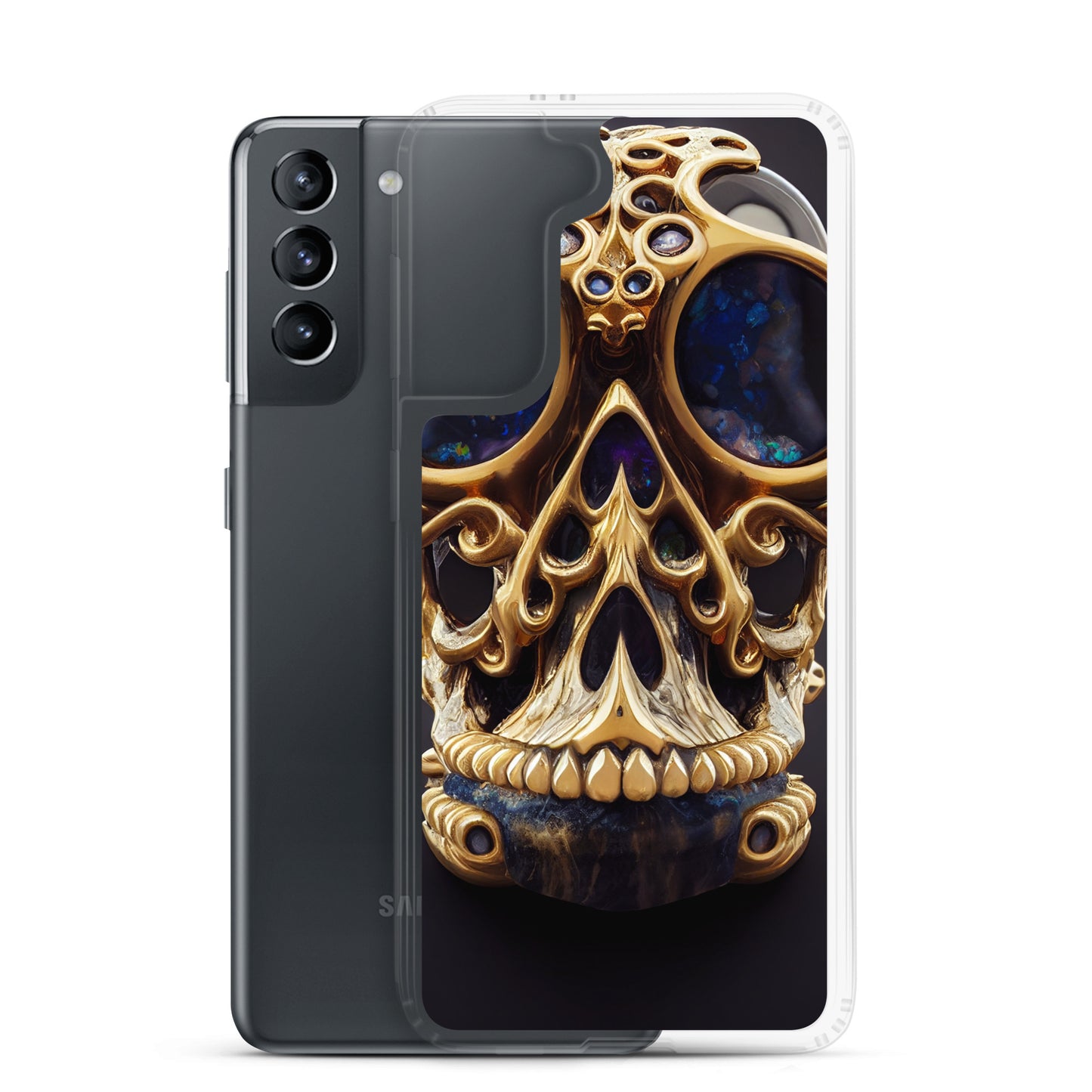 Samsung Case - Agate and Golden Skull