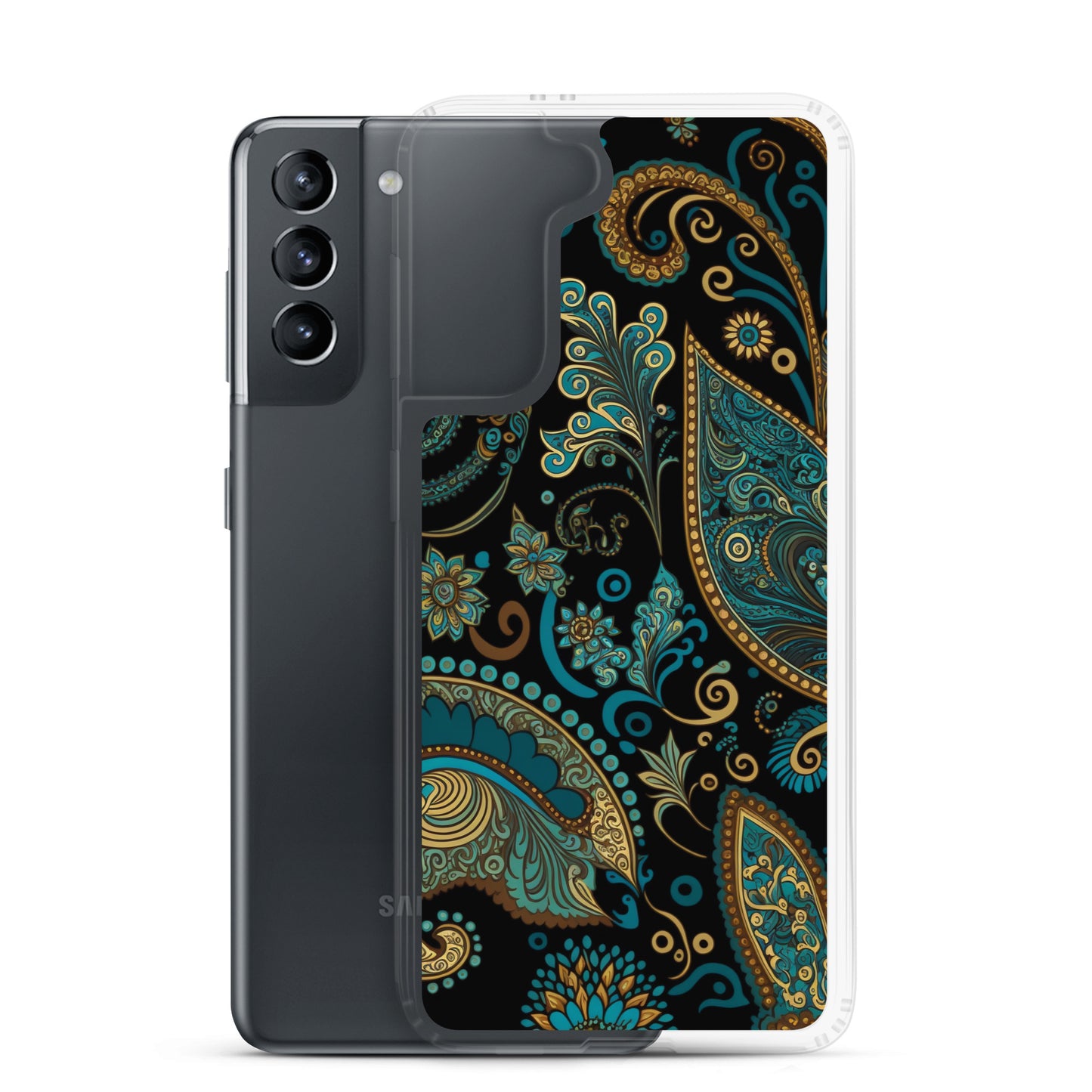 Samsung Case - Turquoise Paisley
