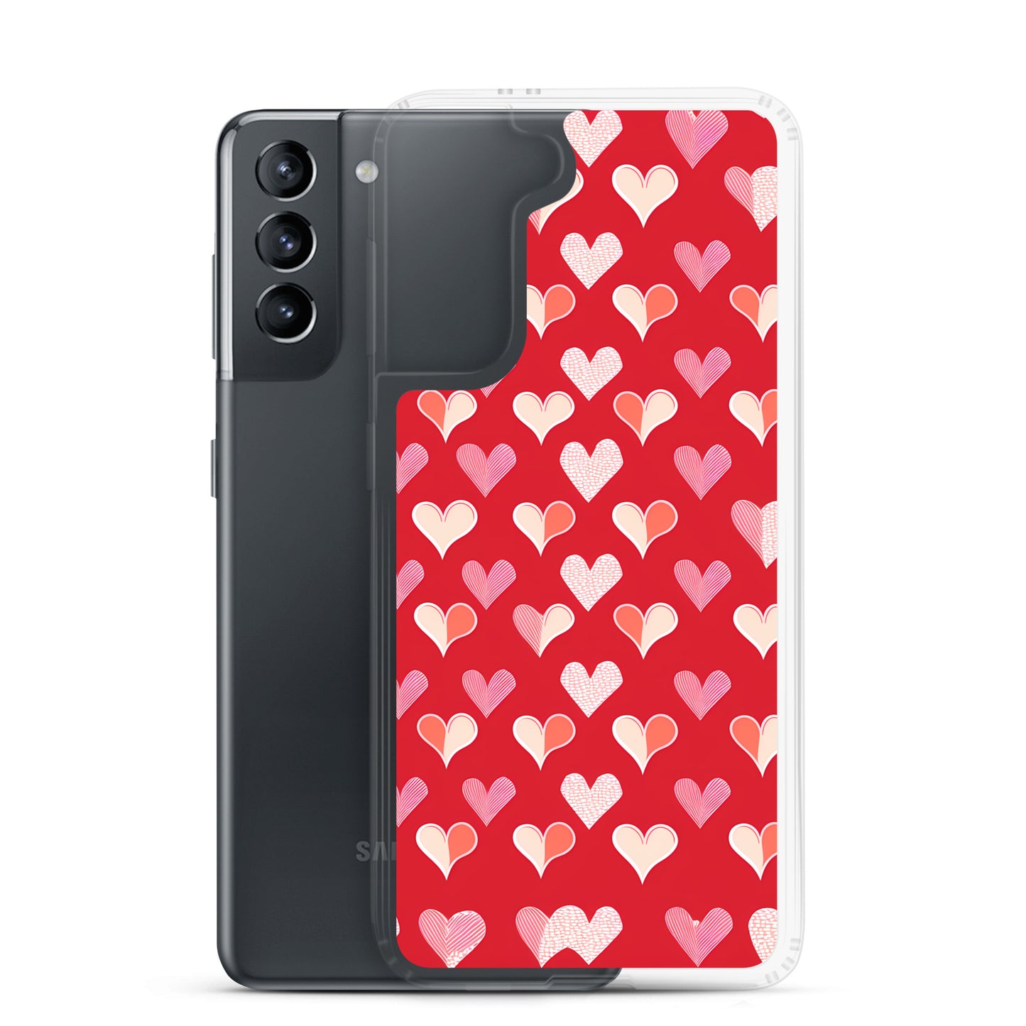 Samsung Case - Red and Pink Hearts